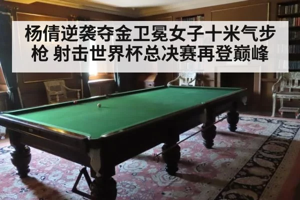 杨倩逆袭夺金卫冕女子十米气步枪 射击世界杯总决赛再登巅峰